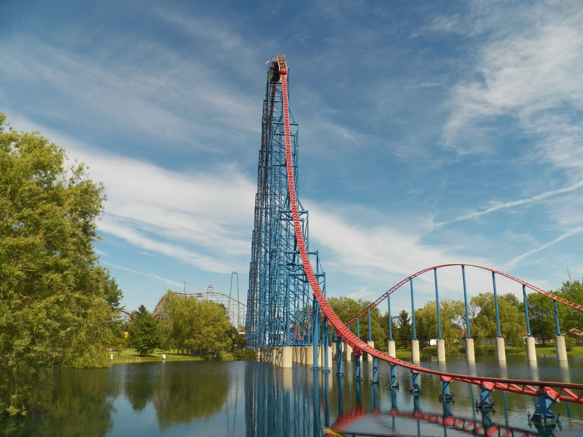 Guests on Tantrum rollercoaster