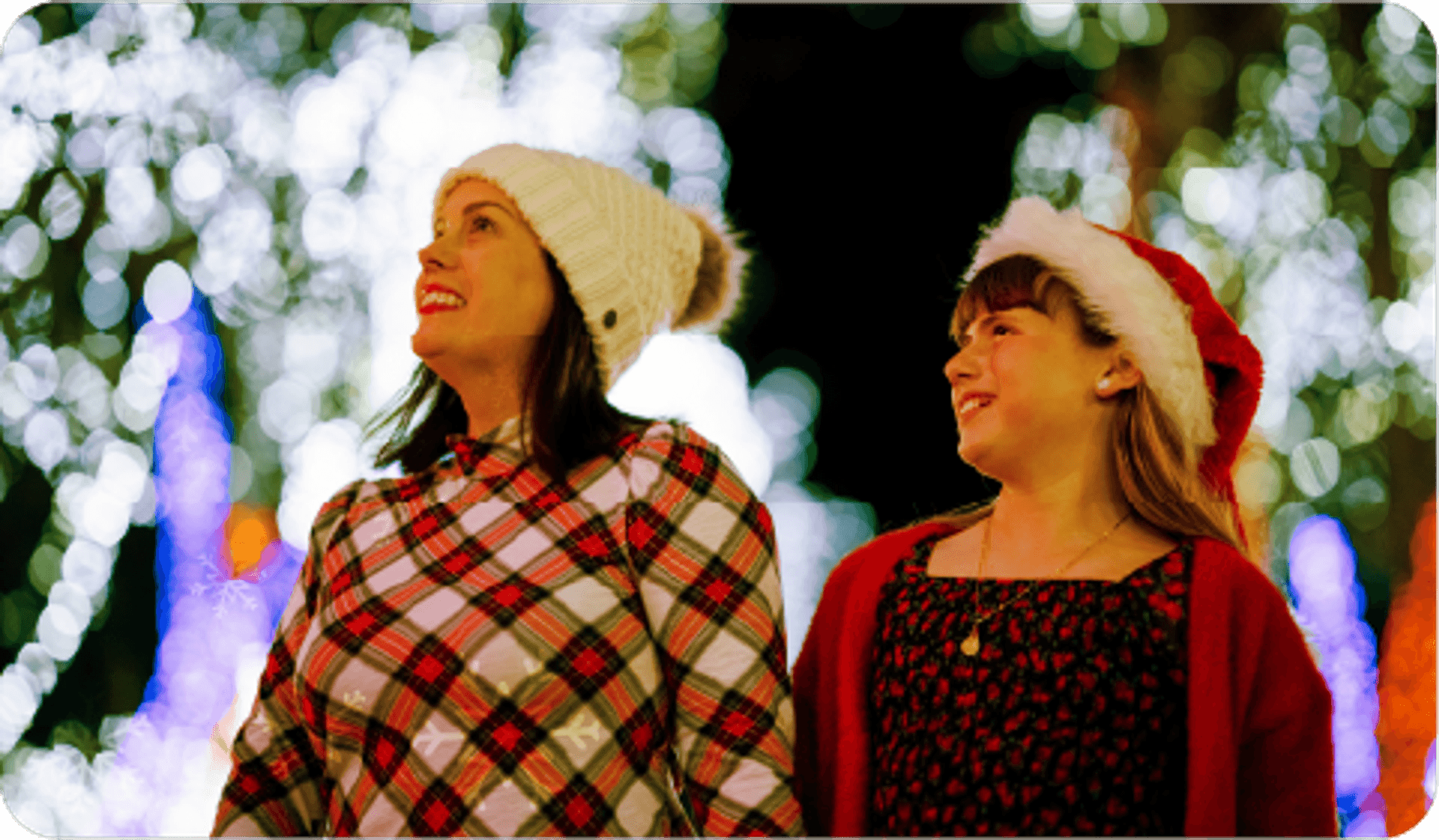 Friends enjoying WinterFest